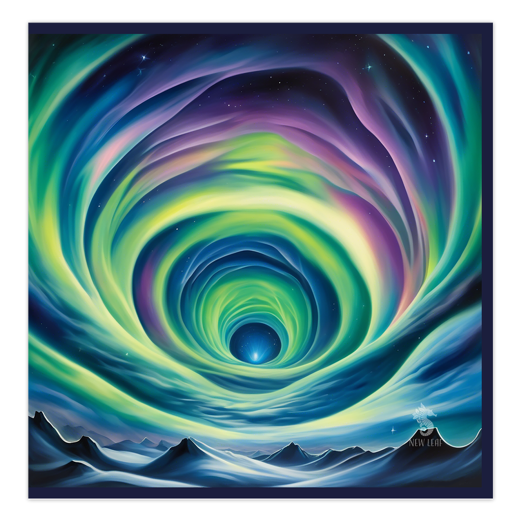 Voyage Hypnotique - "Blue Vortex" Greeting Card