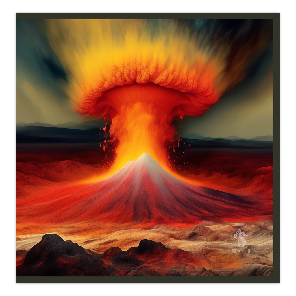 Voyage Hypnotique - "Mount Fire" Greeting Card