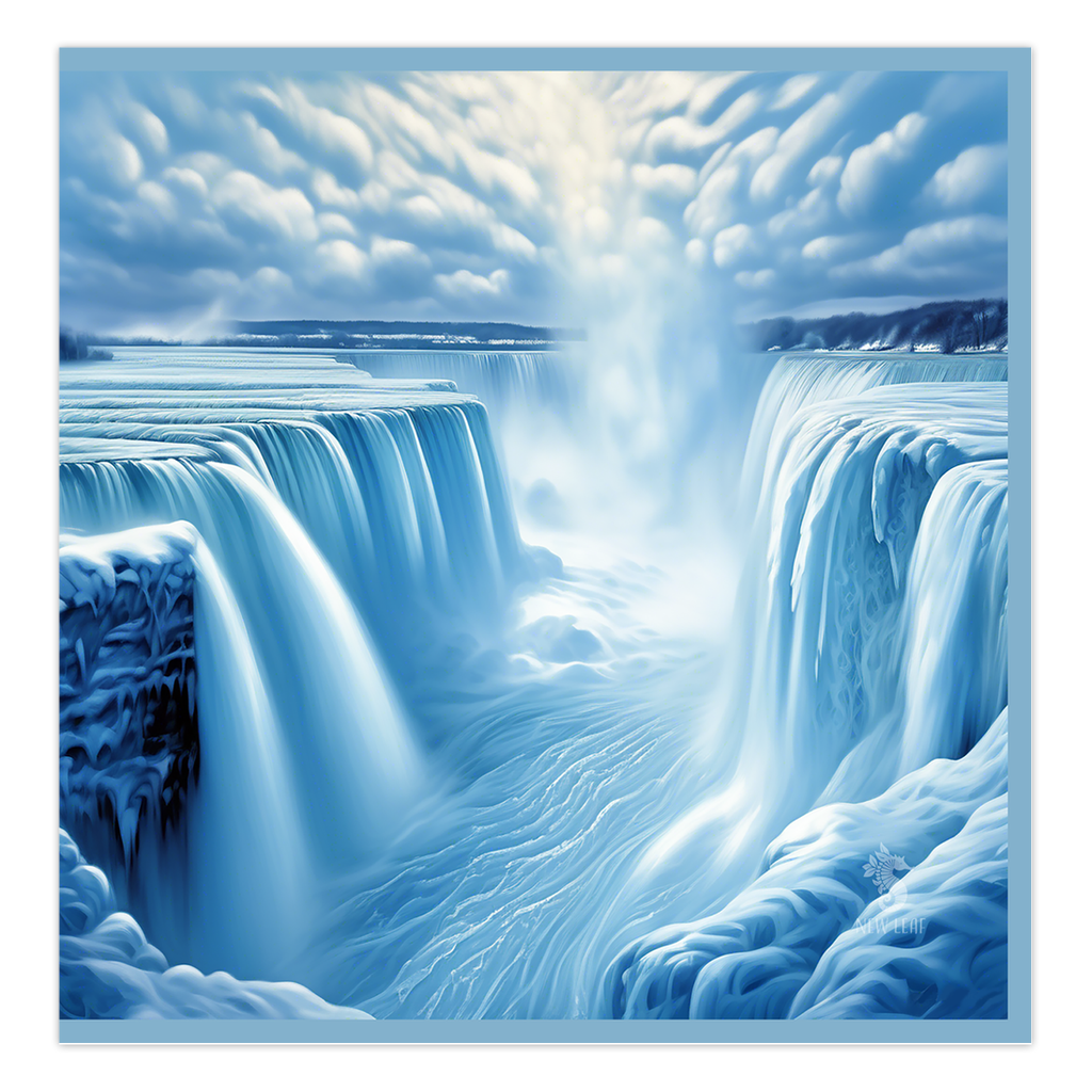 Art - "Icy Fall" Greeting Card