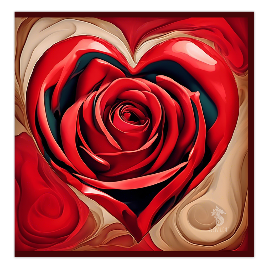 Rose Heart - Greeting Card