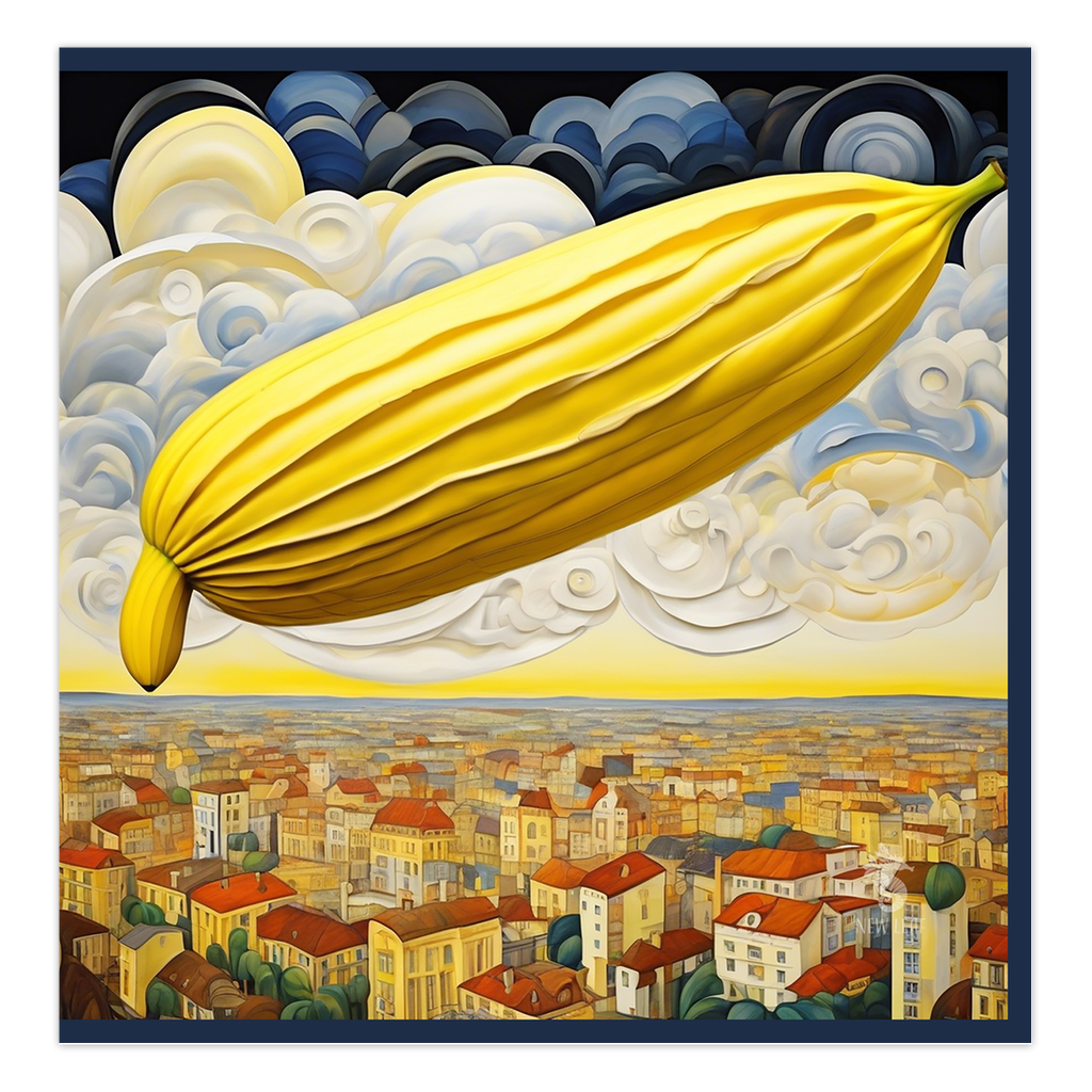 Voyage Hypnotique - "Bananafloat" Greeting Card