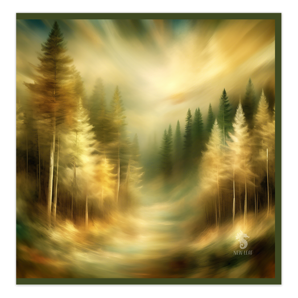 Art - "Amber Forest" Greeting Card