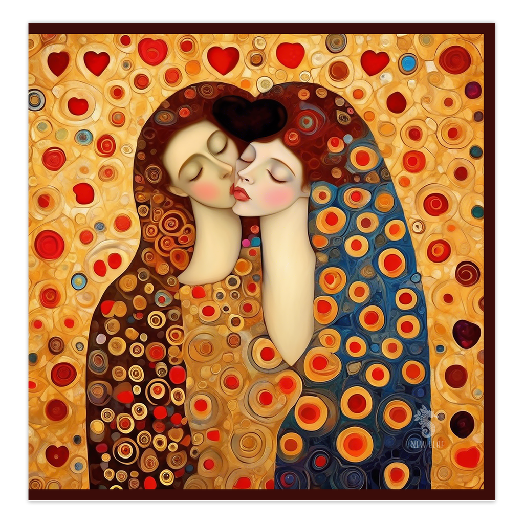 A Kiss on the Cheek - Greeting Card