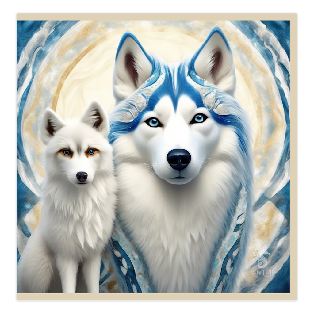 Fanciful Beasts- "Falkenwolf" Greeting Card