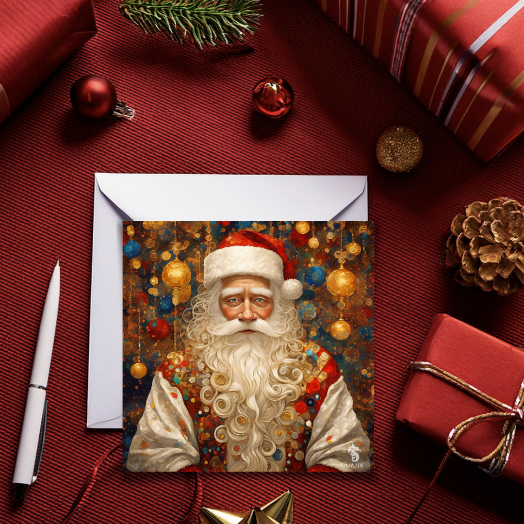 Soulful Santa - Greeting Card