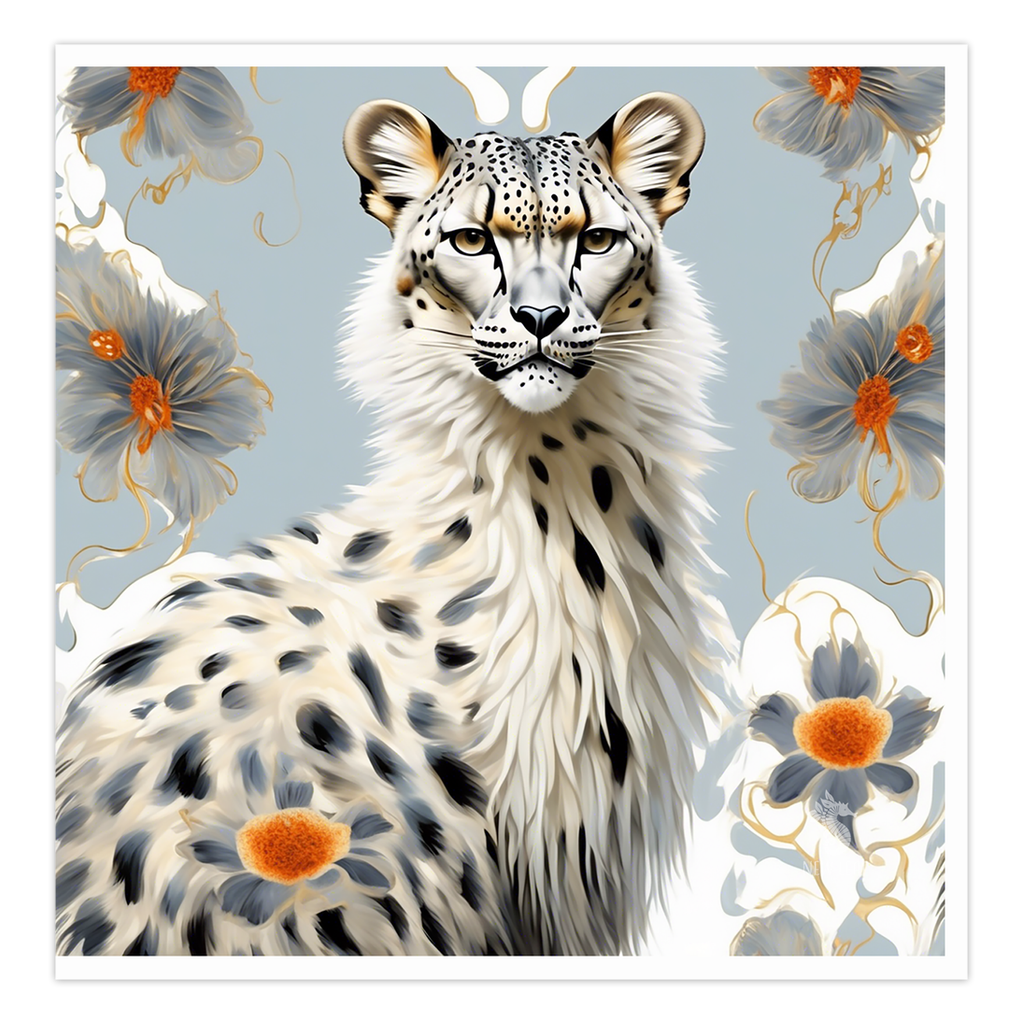 Fanciful Beasts- "Snow Kepherd" Greeting Card