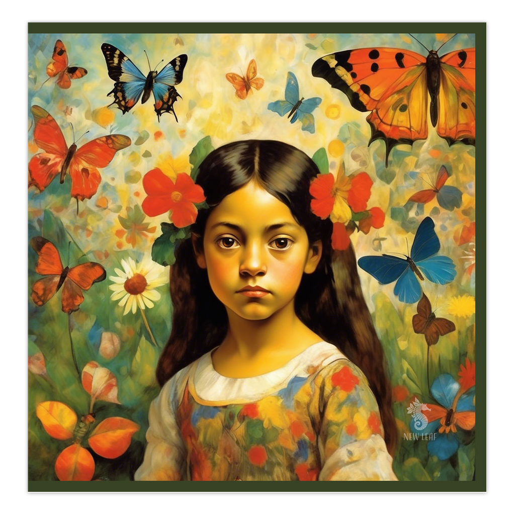 Art - "Butterfly Girl" Greeting Card